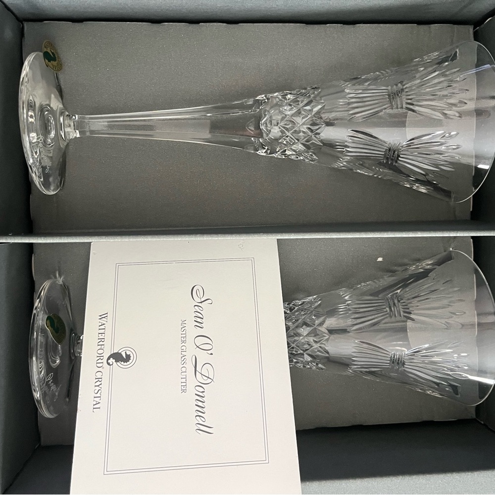 COPY - Millennium Waterford Crystal Champagne Flutes Collection